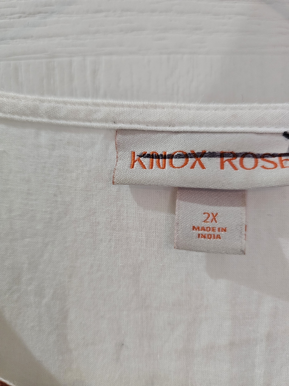 Knox Rose White Midi Dress with Multicolor Embroidered Stripes - Picture 6 of 6